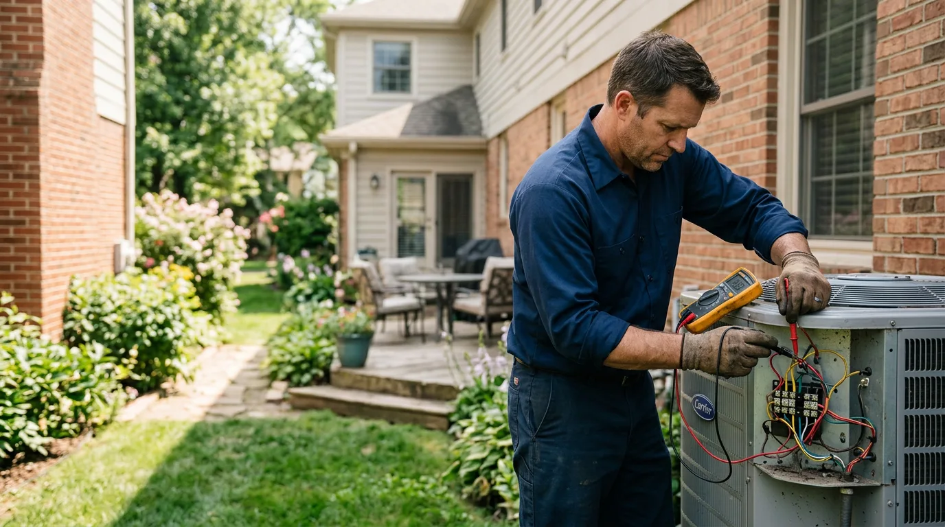 HVAC technician working near Lockhart, AL